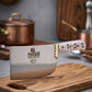 Rohaan Professional Heavy-Duty Meat & Bone Cleaver – Hand-Forged Leaf Spring Steel, Brass Accents