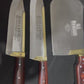 Rohaan 3 Pieces Butcher and Meat Knife Set, Professional Meat Cleaver, Bone Crusher,